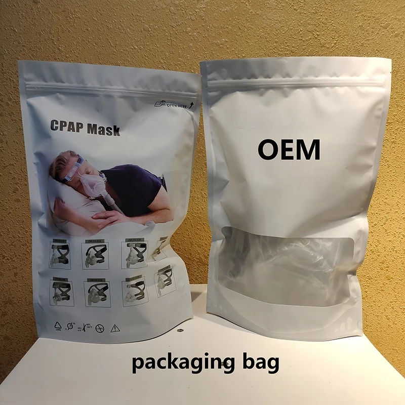 
FA-04A full face CPAP mask silicone for auto BIPAP BMC Resmed Respironics machine with Beautiful packing bag 