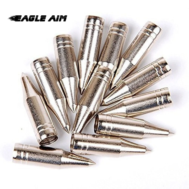 

12pcs Inner Dimeter 8mm, Broadhead Arrow Target Point Field Tips for Archery