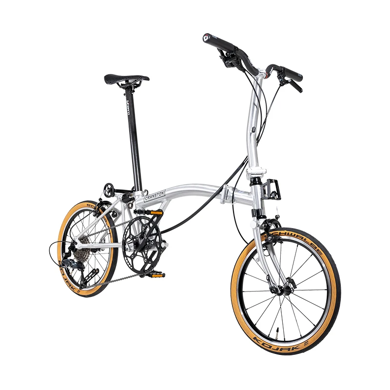 New CRANSTON S9 Aluminum Alloy Frame 16 Inch 9 Speed Tri-fold Bicycle S /Y BAR Light Weight Foldable Bike Mini Folding Bicycle