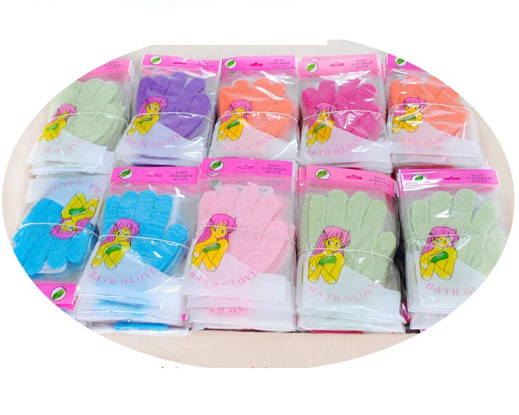 Bathing Gloves 100polyester Exfoliating Wash Skin Spa Body Glove Bath