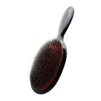 

Natural Hair Care Products Private Label Detangling Plastic Round Massage Hair Brush With Boar Bristle And Nylon Mixed Needle