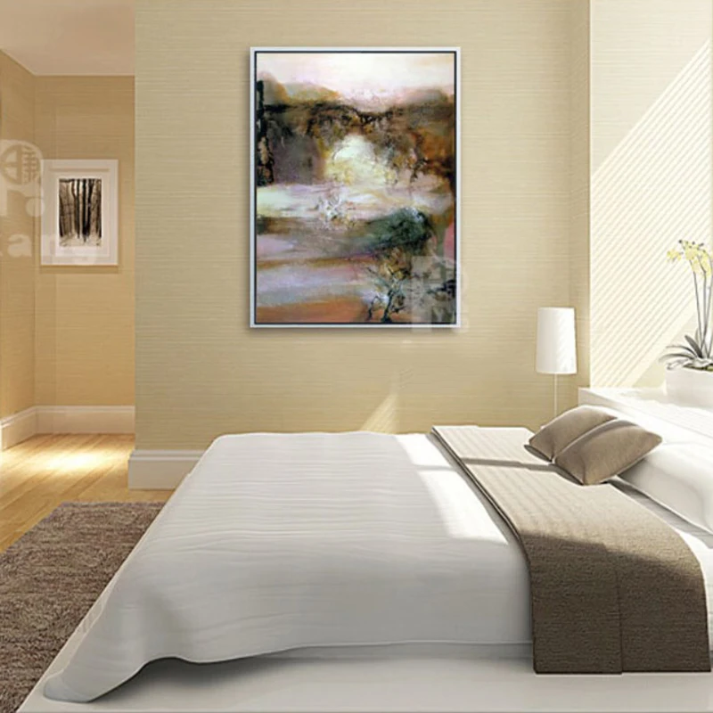 New Design Wall Art Gold Brown And Cream Abstract Painting Canvas - Buy ...