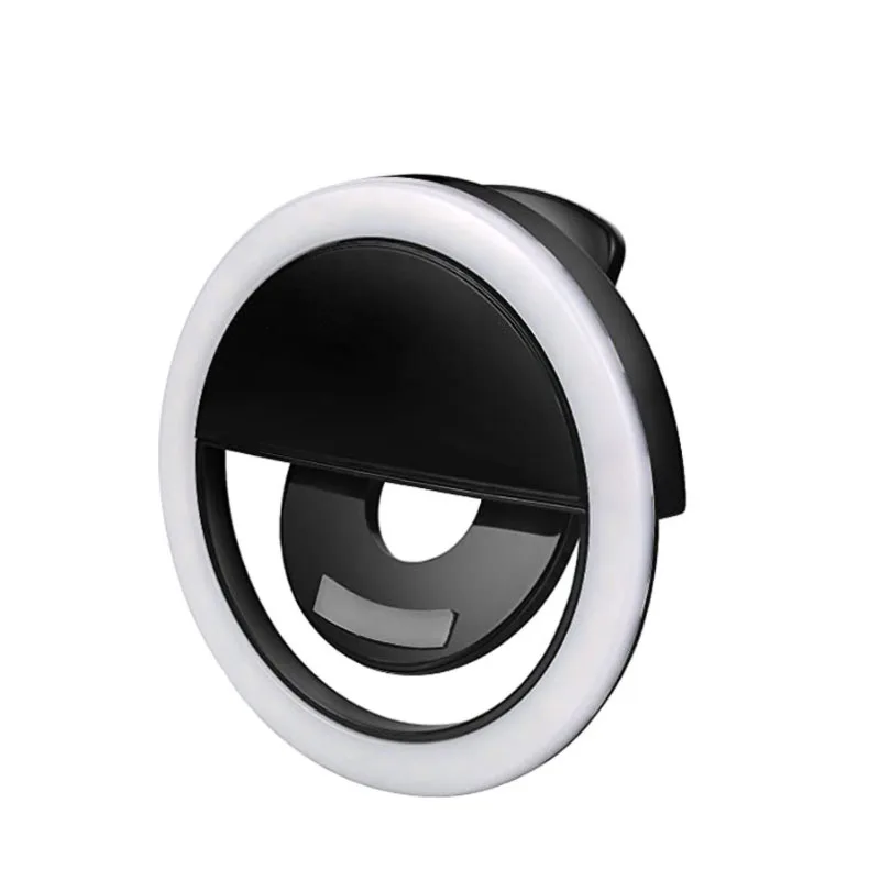 

Hot Selling 36 Led mini selfie portable led cell phone ring light with private logo, White/black/pink/blue