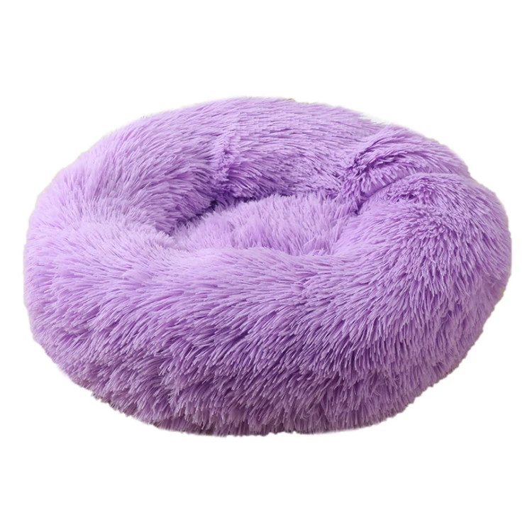 

Wholesale Custom Luxury Breathable Soft Plush Warm Donut Cushion Pet Cat Dog Bed