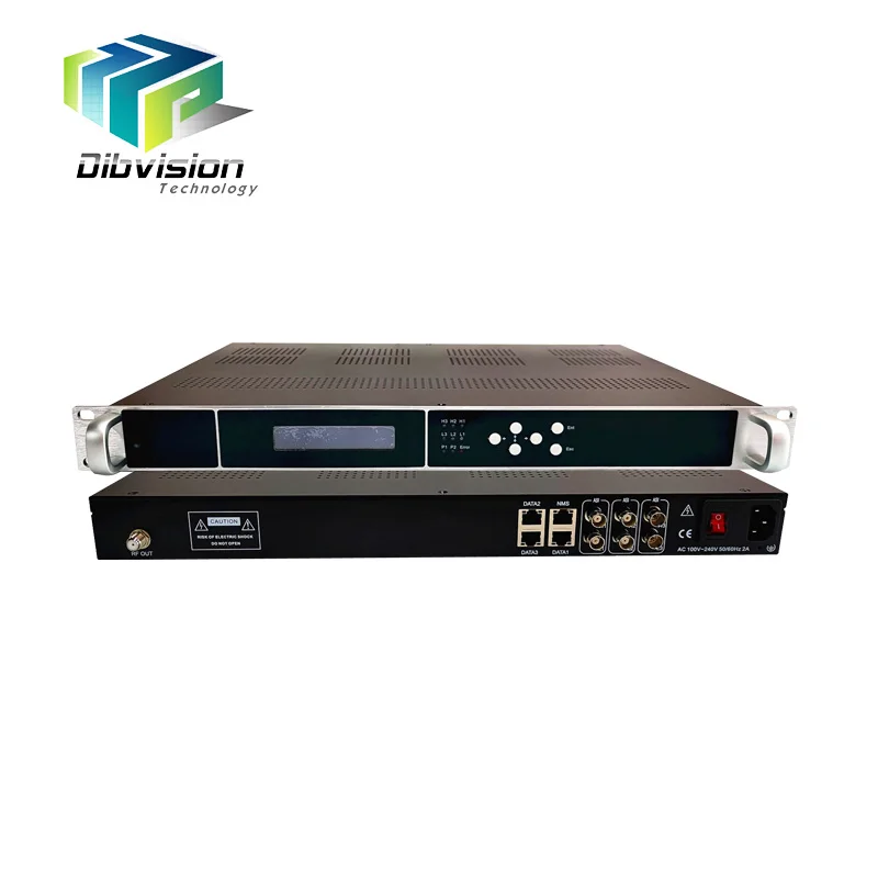 

UDP iptv to 12 dvb-t rf modulator DTMB modulation option for Digital TV distribution