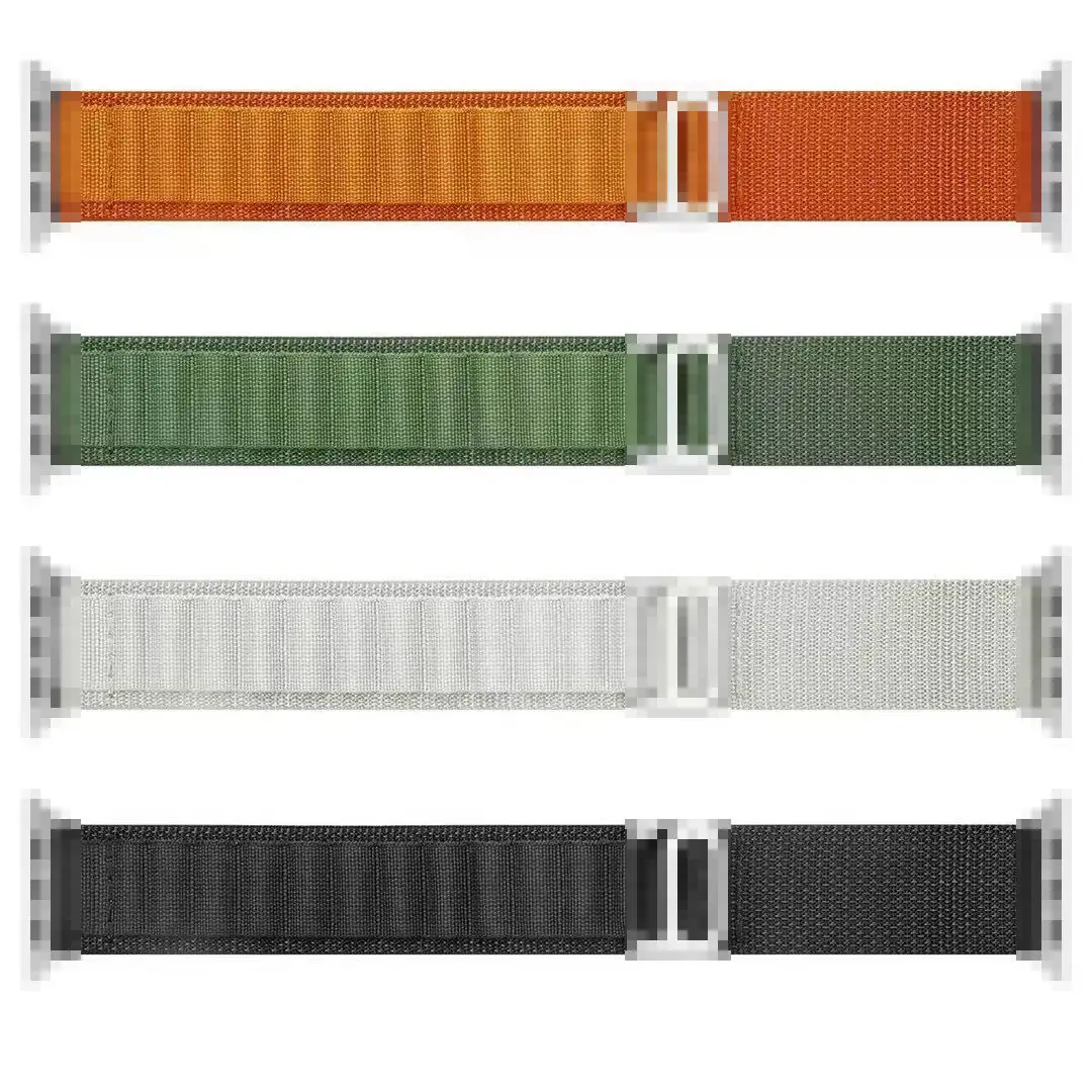

49mm 44mm 45mm Outdoors Fabric Ultra Alpine Loop Nylon Woven Watch Strap Band For Apple iWatch Series 8 7 6
