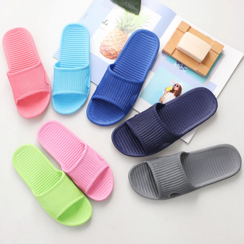 

Men Indoor Home Summer Non-Slip Light Hotel Couple Soft Bottom Sandals Slippers Men's Flat Shoes Flip Flops