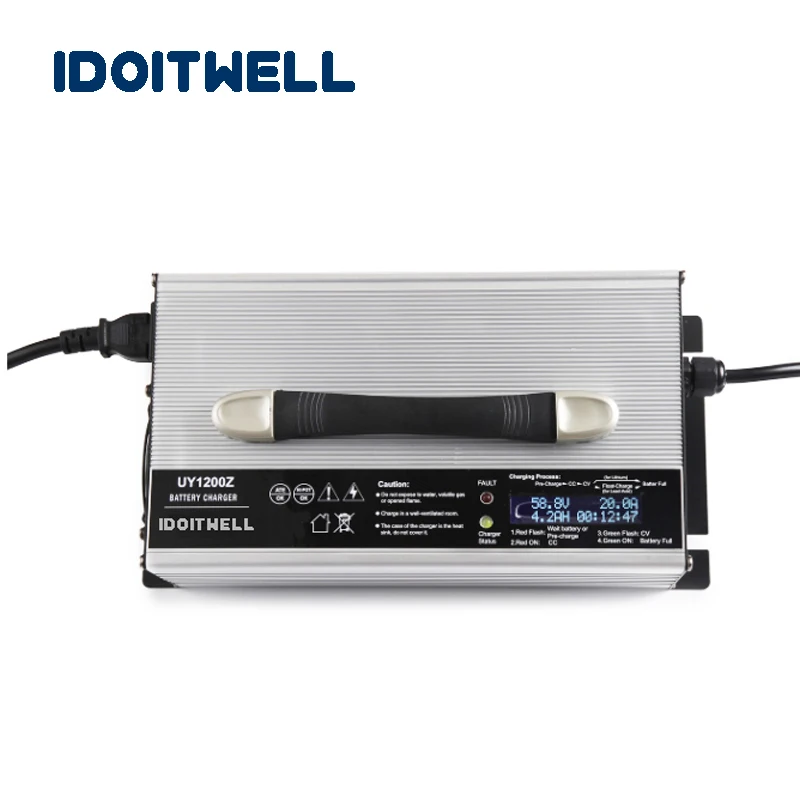 

Automatic 84V 22S li ion battery charger 92.4V 11A lithium ion battery charger LCD display Custom 22S li -ion battery charger