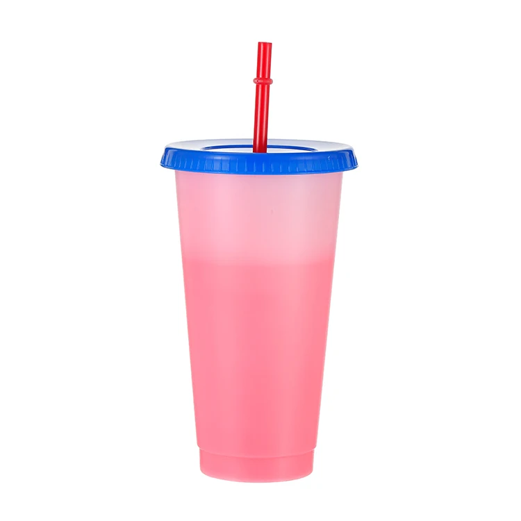 

Creative Arrival Temperature Change Color Tumbler Water Drinking Coffee Beer Tumblers Cups in Bulk with Straw