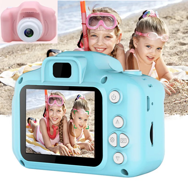 

Mini Kids Camera For Children Gifts Birthday Gift Digital Camera 1080P Projection Kids Photo Digital Video Camera, Pink blue green