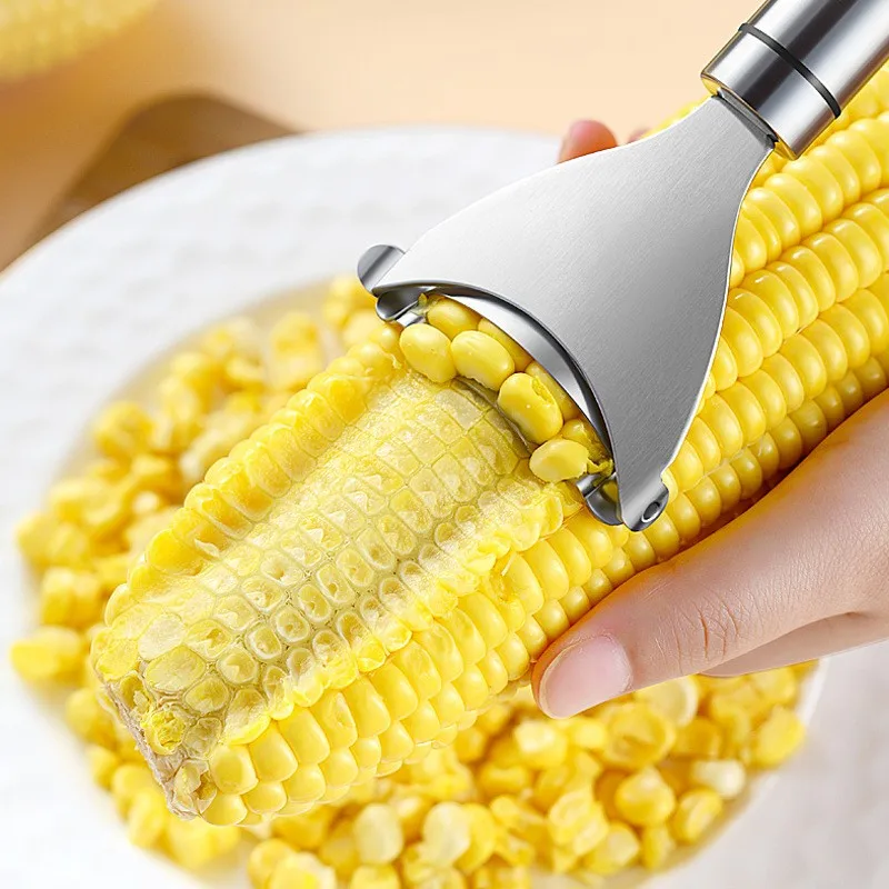 

Stainless Steel Corn Thresher Stripper Peeler Kitchen Tool Corn Cutter Cob Peeler Stripper Kernel Cutter 2022 New Dropshipping