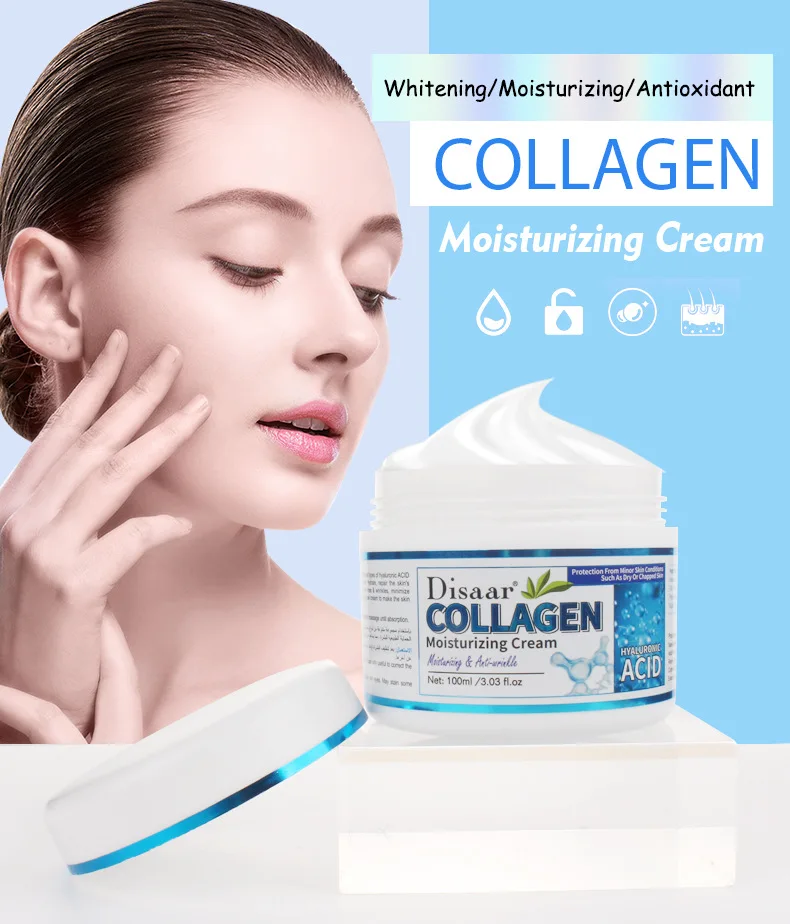 

Ze Light Hot Selling Natural Organic Facial Cream Anti Aging Deep Moisturizing Face Cream Whitening Cream, Blue