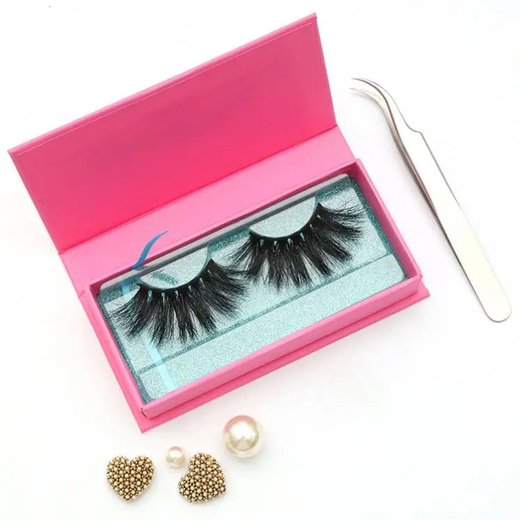 Free Sample Professional Hand Made Waterproof 100% Real 25mm 3d Mink Eyelashes