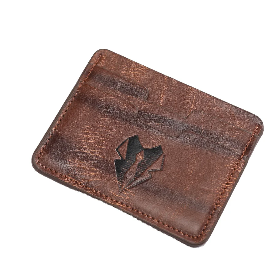 

New many sandwich fashion card wallet coin bag simple card package for men