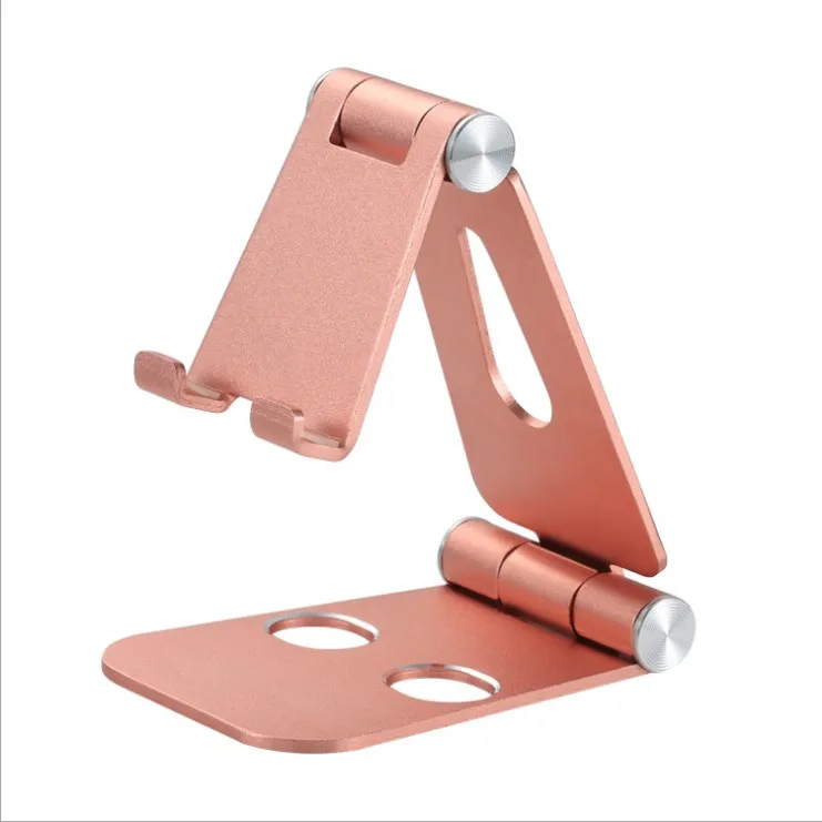 

Metal tablet cell phone holder on desktop multi angle desk support for mobile phone metal foldling phone holder