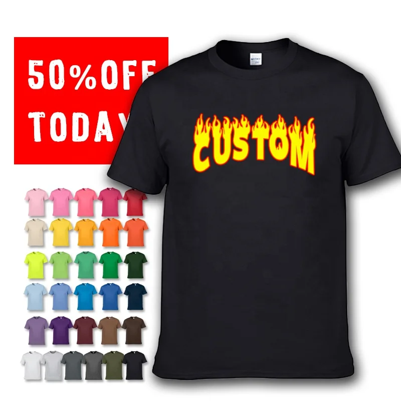 

quality men's Oversized cotton fashion tshirt printing pattern custom logo plain blank printed tshirts