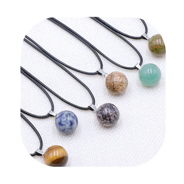 

Wholesale Chakra Gemstone Healing Energy Crystal Carved crystal ball pendant for home decoration