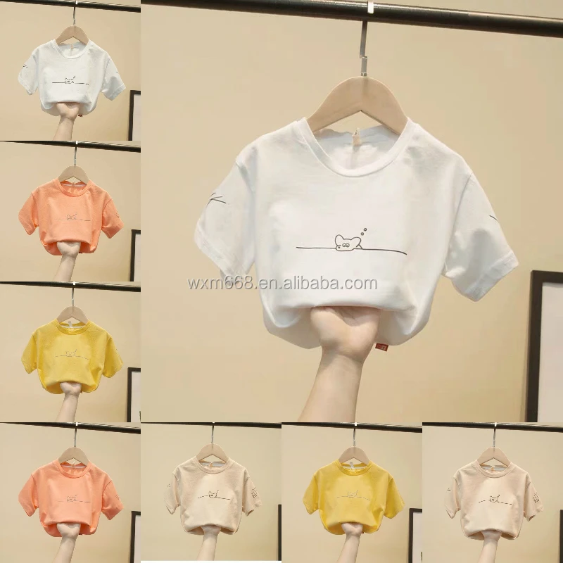 

Stock Wholesale Children's clothing short sleeve cartoon t-shirts cheap, children t-shirts baby t-shirts