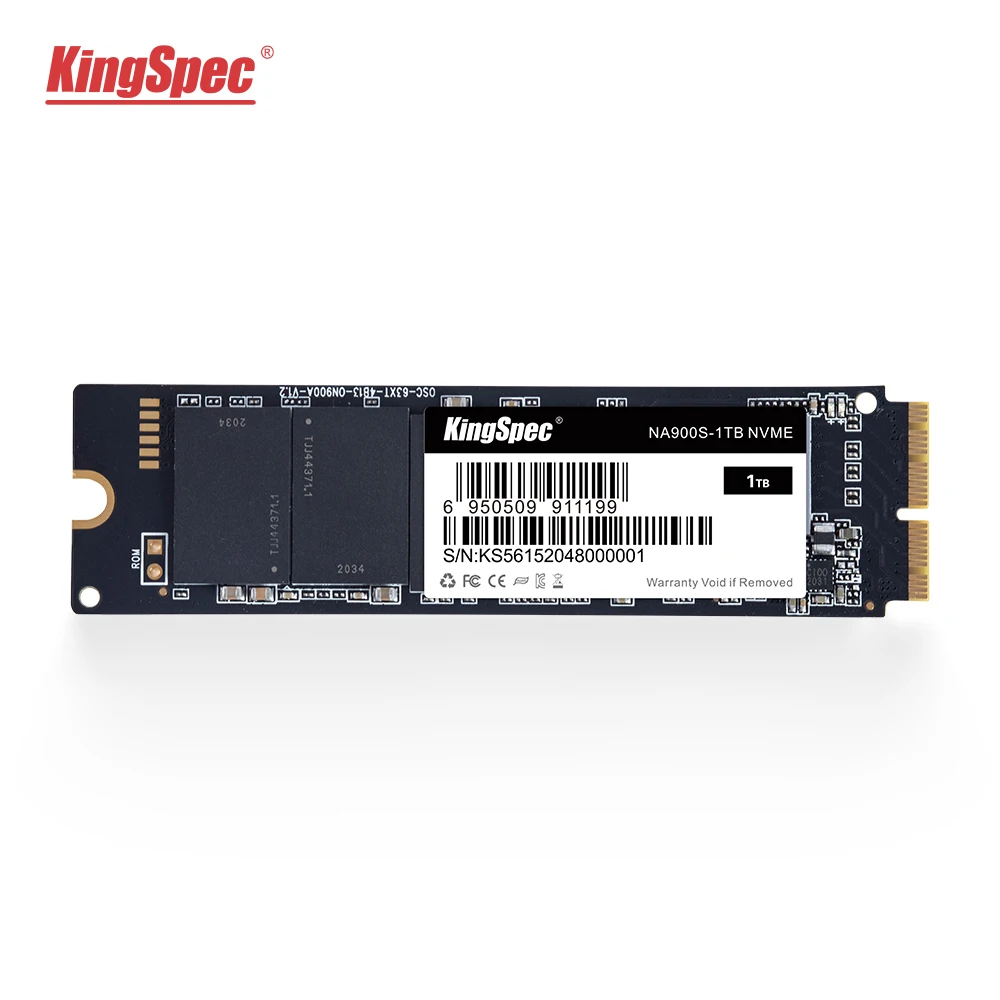 

KingSpec PCIe High Transfer Speed M.2 NVME 512GB SSD FOR Laptop A1369/ A1465/ A1466