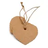 Kraft Paper Gift Tags Heart Paper Tags with Jute Twine 30 Meters Long for DIY Crafts & Price Tags,Valentine,Wedding and Party Fa