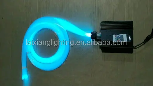 Wedding party lighting decoration fiber optic led light engine 45w pmma bare plastic optic fiber kits lighting