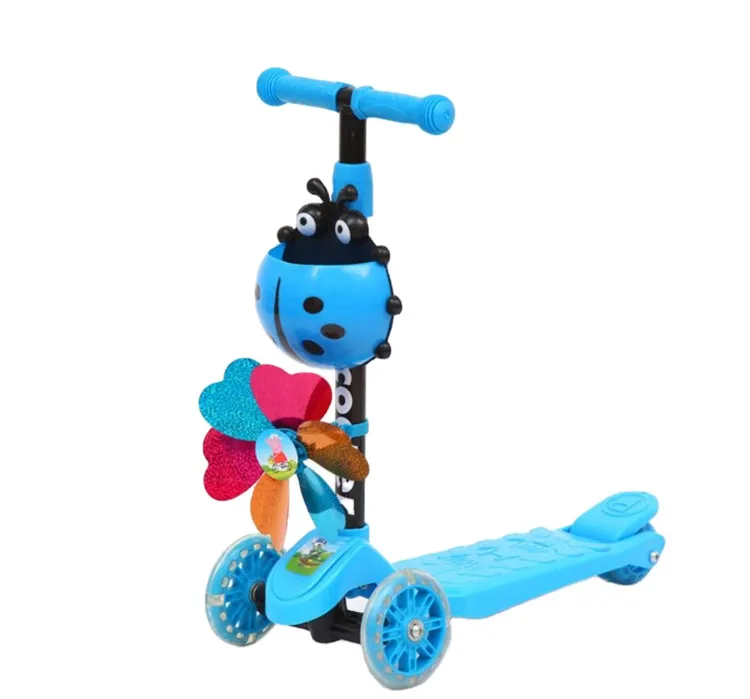 

CE Certification Children Foot Scooter Toy Rocket China Manufacturer Directly Sale Sticker 3 PU Flash Wheels Kids Kick Scooter