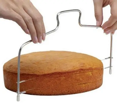 

Stainless Steel Wire Bread Cake Cutter Adjustable Cake Slicers Bakeware Flat Slice Kitchen Baking Accessories