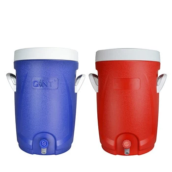 

Gint durable 20L portable foam camping cooler jug with outlet and round cooler box outdoor