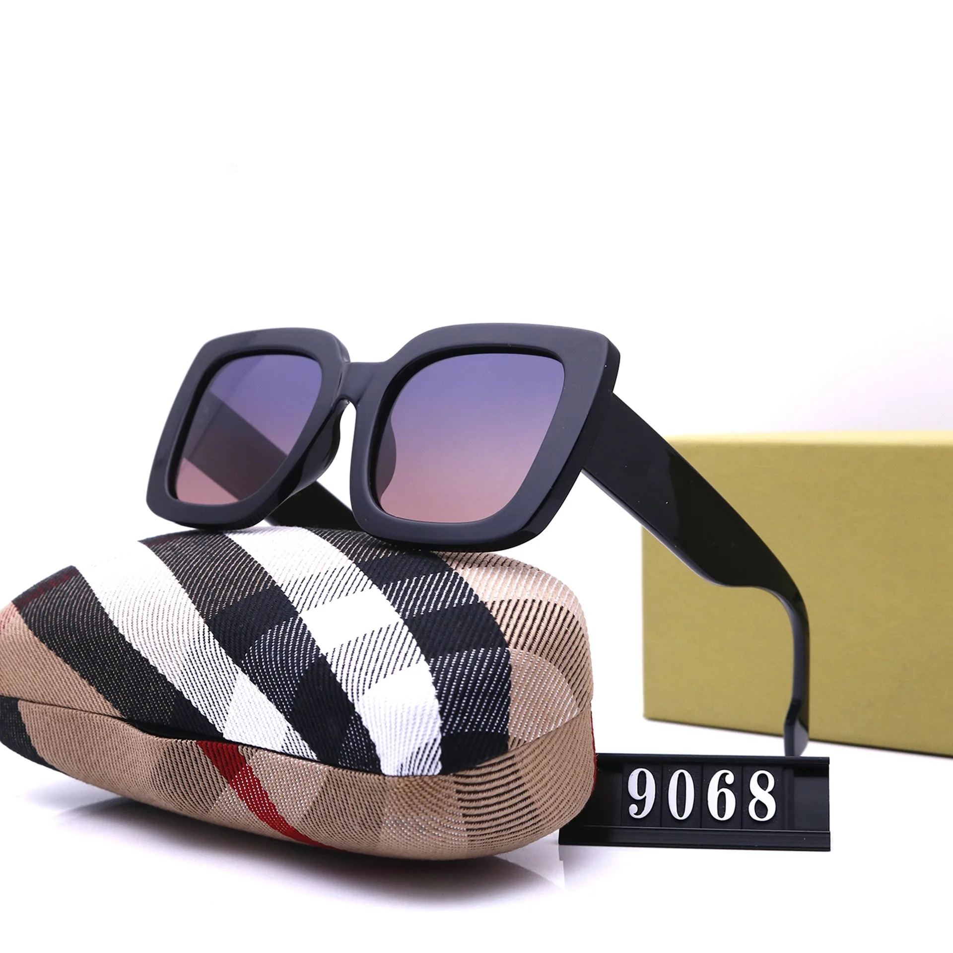 

Spot Fashion LOGO Oversized Square Design Brand Sunglass 2021 Luxury Shade Women Polarized Sunglasses