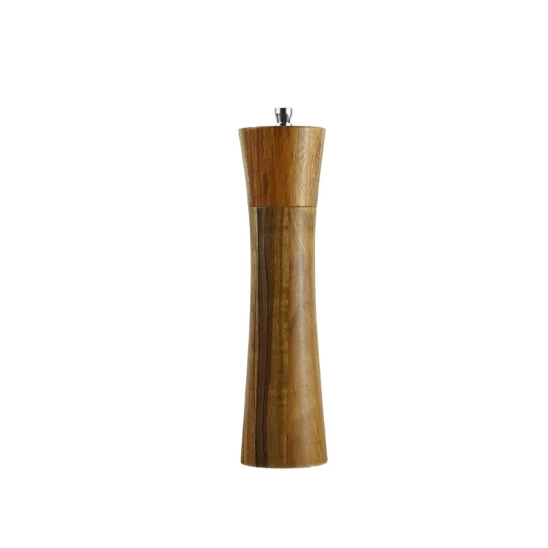 

DD012 Amazon Pepper Grinder Burnisher Wood Powder Condiment Bottles Tank Mills Manual Acacia Pepper Abrader, Natural