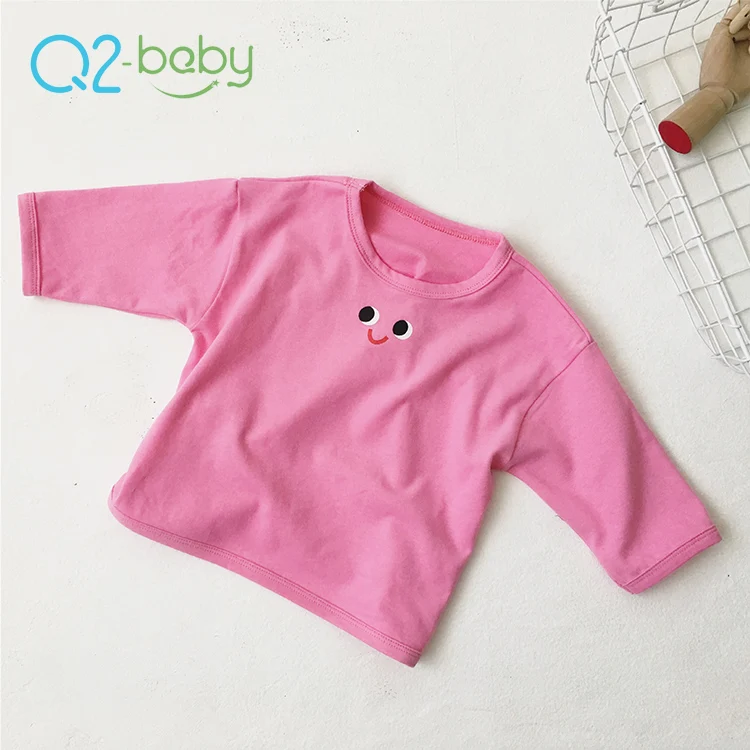 
Q2-baby Cute Cartoon Eye Printed Soft Cotton O-Neck Long Sleeve Baby T-Shirt 