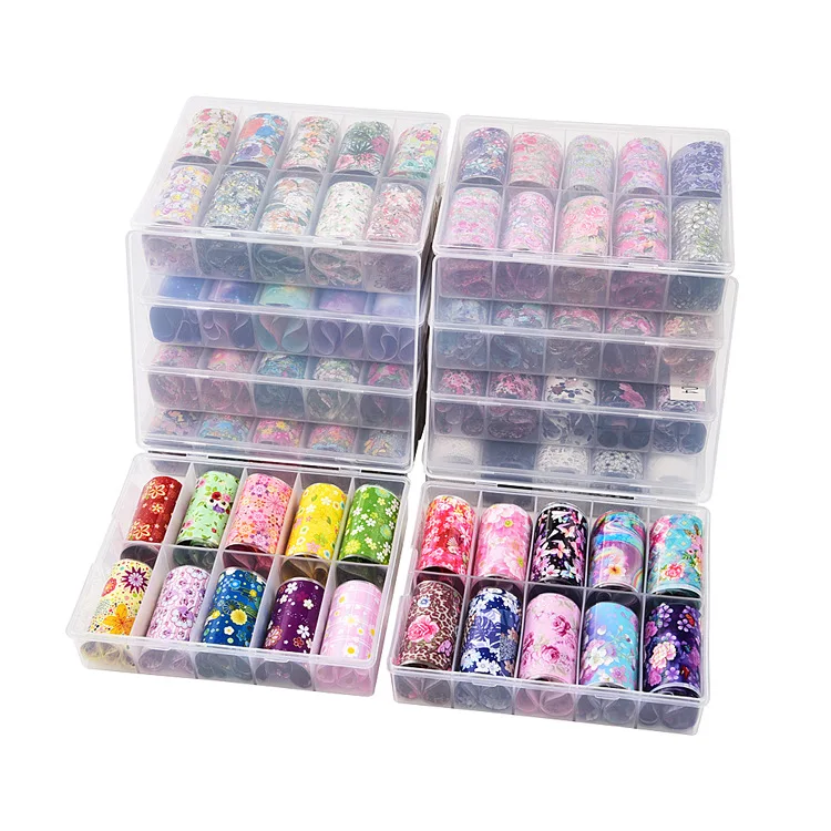 

26 Patterns Animal Nail Foils for Transfer Paper Stickers Sliders Adhesive Nails Wraps DIY Water Marble Nail Art Decorations