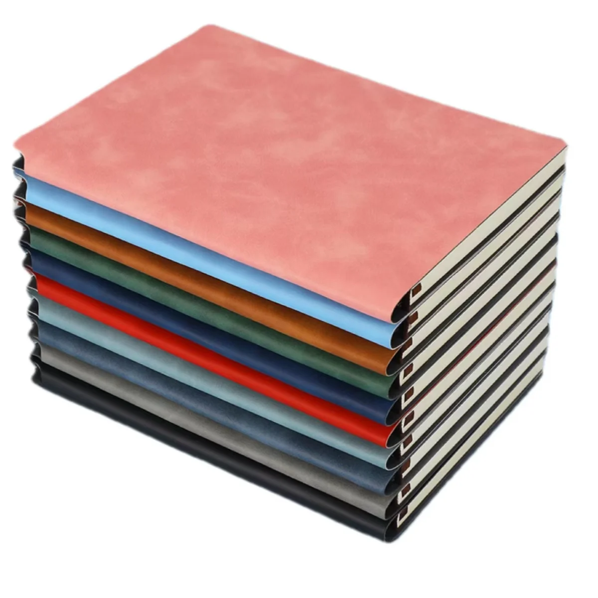 Custom Notebook with logo Planners and Notebooks Custom Writing Notebook 2025 Cheap Diary Notepad A5 Size PU Leather Cover