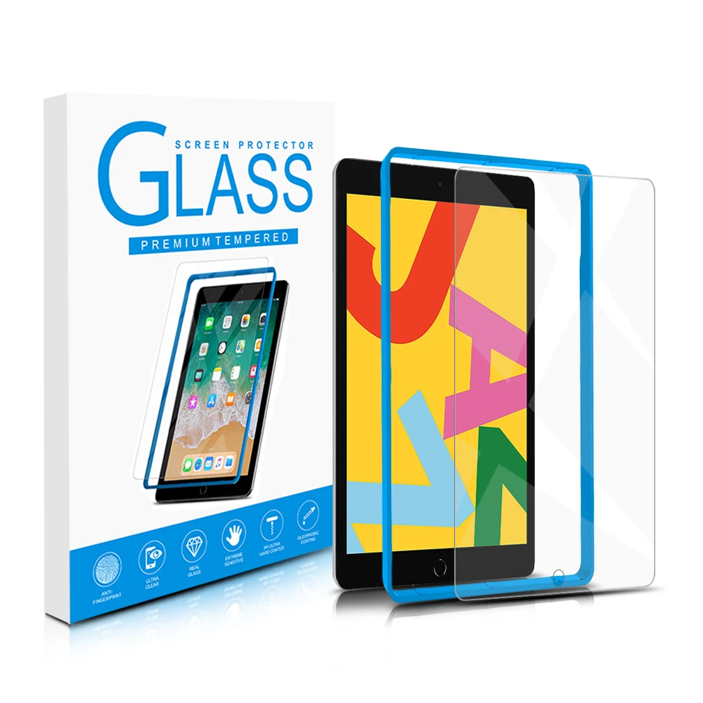 

Wholesale tablet tempered glass for ipad pro 10.2 11 12.9 2021 screen protector glass with install guide frame for iPad Mini 6
