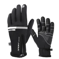 

OEM 2019 Winter Ski Sports custom Touch Screen Thermal Windproof Heated Full Finger Warm Motorcycle Bike Bicycle Cycling Gloves
