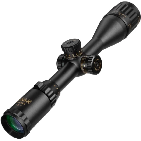 

4-16x44 Tactical Riflescope Optic Sight Green Red Illuminated Hunting Scopes Rifle Scope Sniper Airsoft Air Gun S, Black