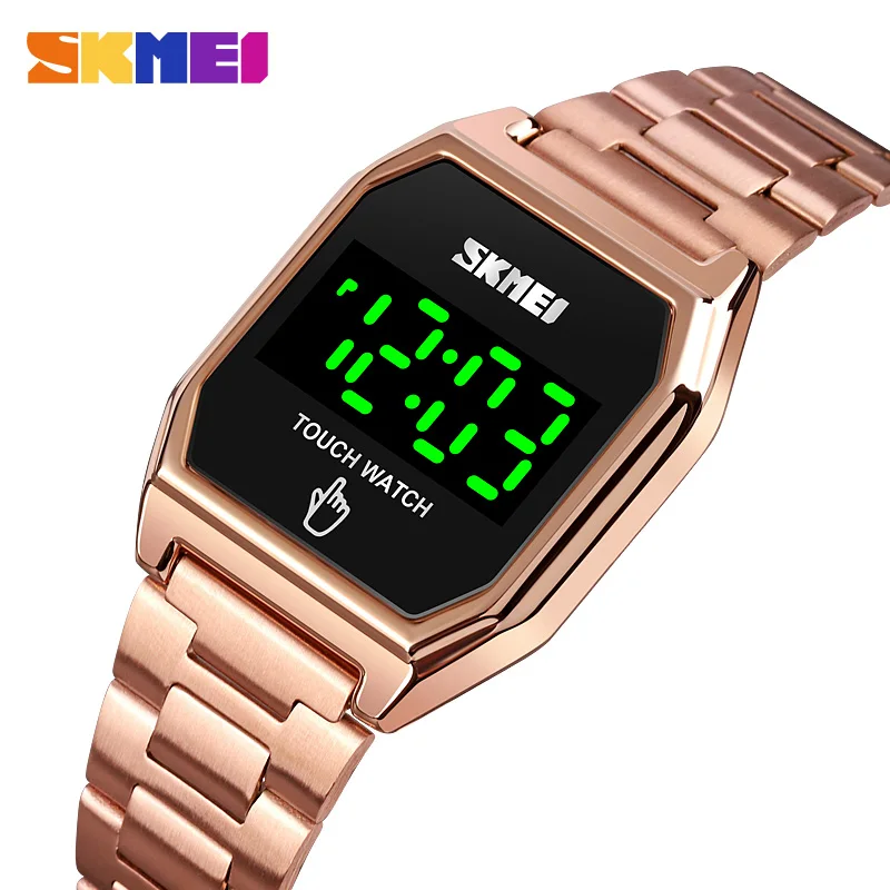 

Skmei 1679 Touch Screen Men LED Watch Water Resist Square Luminous Functional Digital Watches