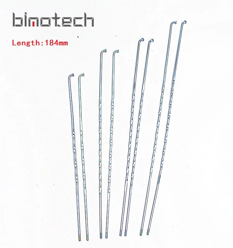

Hot sale bicycle spokes  Twisted bike spokes and nipples 184mm, Silver