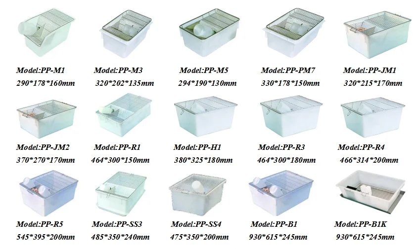 Laboratory Plastic Rat Cage For Running Animal Cages Hamster Cage Pets