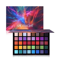 

40 Colors SPOTLIGHT Neon Eyeshadow Palette OEM Eyeshadow Waterproof Private Label Cosmetics