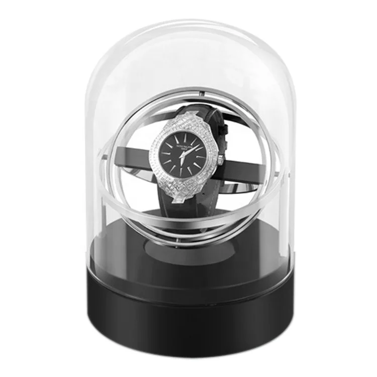 

wholesale Factory price physical operation custom mainspring 360 degrees display single gyro watch winder, Customized