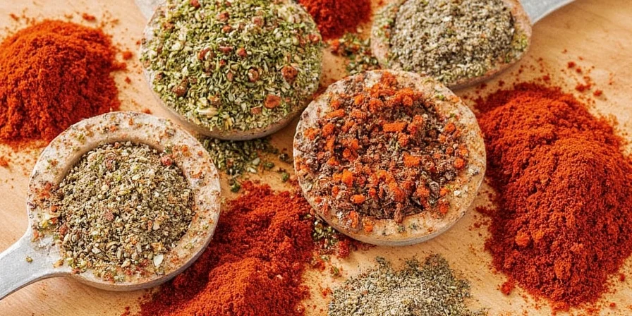 Smoked paprika powder in vivid red tones