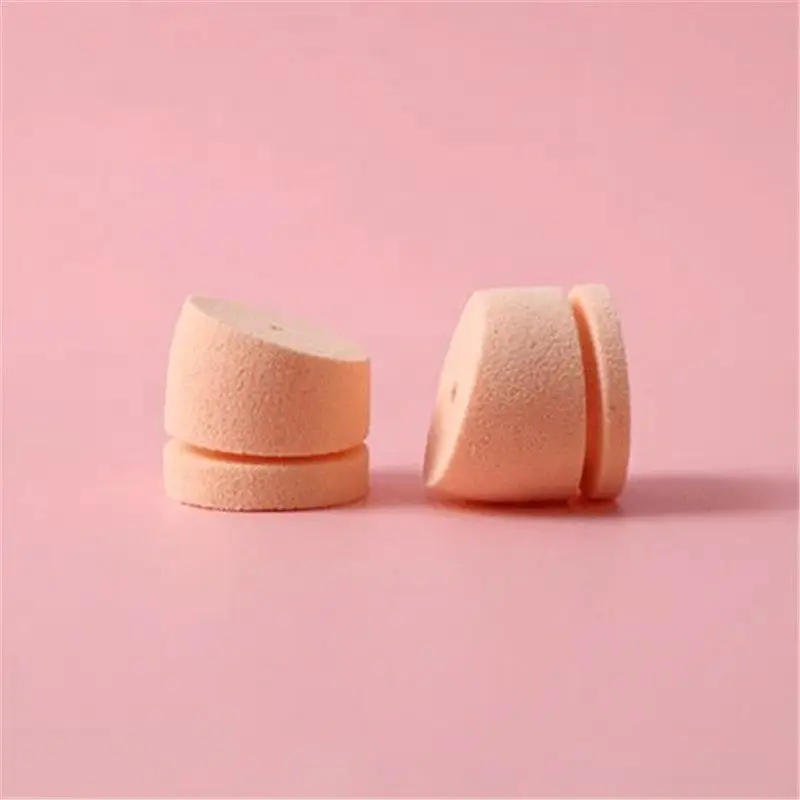 

Wholesale Beveled Hole Soft Cosmetic Puff Dry Wet Dualuse Makeup Sponge, Pink