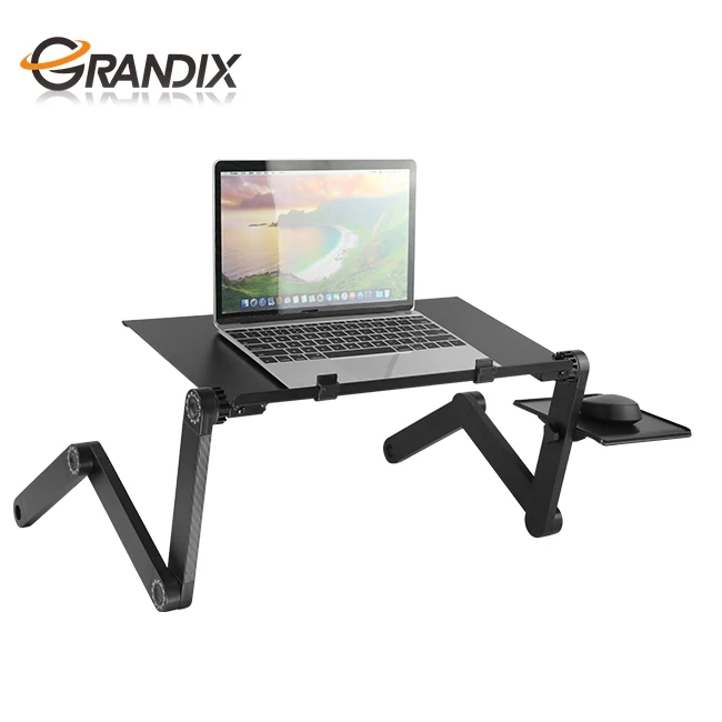 

Portable Adjustable Aluminum Folding Laptop Table Extra Large Mouse Pad Side Mount