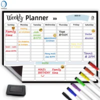 

10.6-2 Magnetic weekly planner magnetic dry erase calendar for fridge