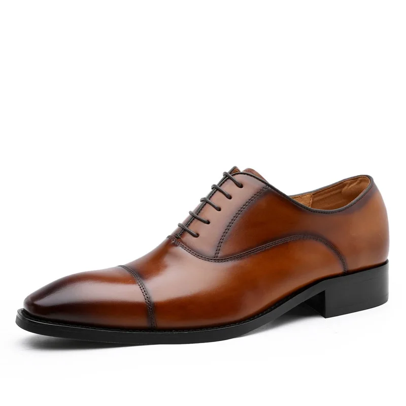 

S0011B High Quality Men's Business Gentleman With Simple Leather British Limelight Cowhide genuine leather shoes