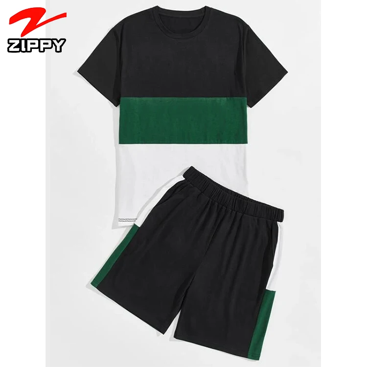 

Design your own high quality plain short tracksuit shirt and shorts set mens summer custom clothing manufacturers sweatsuits, Custom color