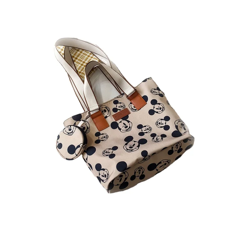 

2021 Mickey mouse women hand bags cute travel shopping outddoor fashion shoudle tote bag mobile phone bag wholesale custom, Customized color