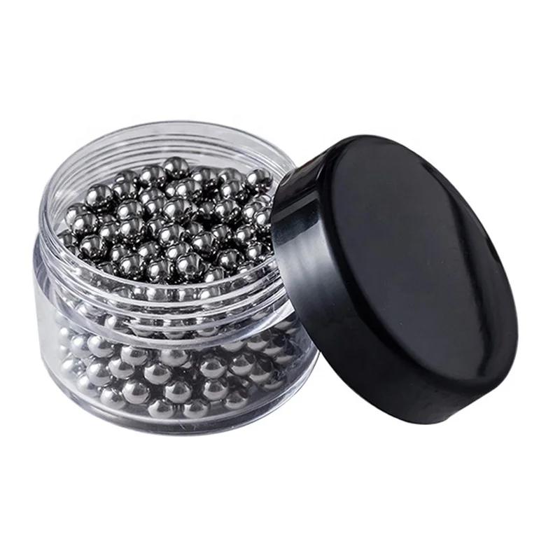 

Custom barcode Label 304 3mm 1000pcs Stainless Steel Wine Cleaner Glass Bottle Cleaning Ball packed in jars with manual label, Silver