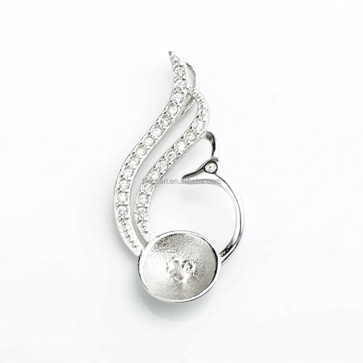 

SSP138 Pendant Settings 925 Sterling Silver Pearl Semi Mount